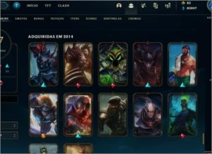 Conta lol com Muita essencial Azul e icones raros!! - League of Legends