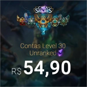 Conta level 30 Unranked - League of Legends LOL