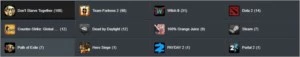 Conta Steam com 118 jogos