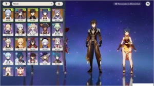 AR 55 KEQING MONA ZHONGLI+1/GANYU+AMOS/QIQI KAZUHA GARANTIDO - Genshin Impact