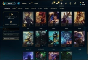 Conta prata 3 com 24 Champs e 5 Skins - League of Legends LOL