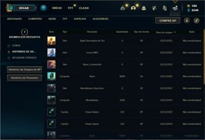Conta prata 3 com 24 Champs e 5 Skins - League of Legends LOL