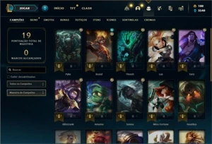 Conta prata 3 com 24 Champs e 5 Skins - League of Legends LOL