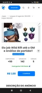 Elo job Wild Rift e análise de partidas - League of Legends: Wild Rift LOL WR