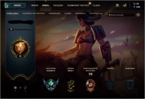 CONTA SMURF PLATINA 4 - League of Legends LOL