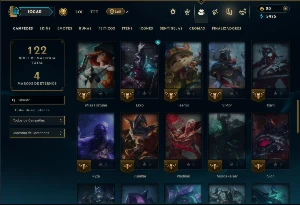 Unranked com 55 Champs e 20 Skins - League of Legends LOL