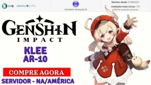 ✨GENSHIN IMPACT - CONTA COM KLEE 5⭐ AR10 ✨