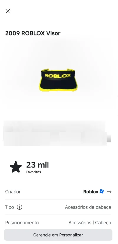 Conta de Roblox a venda 🎮 (2008) [Com um item Limited]