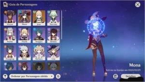 GENSHIN MONA C1 + JEAN + ATLAS CELESTIAL + ORGULHO CELESTIAL - Genshin Impact