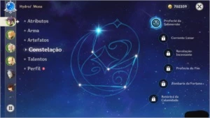GENSHIN MONA C1 + JEAN + ATLAS CELESTIAL + ORGULHO CELESTIAL - Genshin Impact