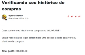 Conta Valorant +250 reais gastos na conta