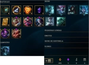 CONTA LOL - GOLD 4 - 91 CHAMPIONS - 33 SKINS - 5 GEMAS - League of Legends