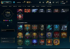 Conta lol 375 skins unranked ultimo elo s8 - League of Legends