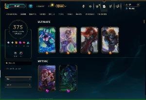 Conta lol 375 skins unranked ultimo elo s8 - League of Legends