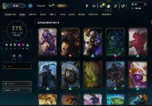 Conta lol 375 skins unranked ultimo elo s8 - League of Legends