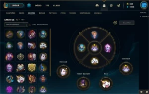 36 skins no lol, platina 3 season passada, nenhum jogo nessa - League of Legends
