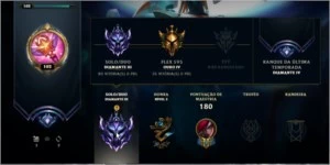Conta Diamante 3, 34 skins (lendárias e ultimate) - League of Legends LOL