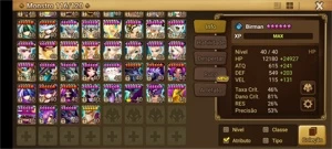Conta SW, Top nível G1 - Summoners War