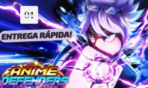 (Melhor Preço) Anime Defenders - Contas Gemadas & Upadas - Roblox