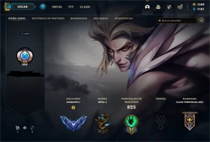 Conta D1 +300 skins (Todos os Champs+1349RP) - League of Legends LOL