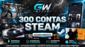 Pack Steam  +300 Contas