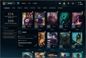 Conta ouro 1 com 102 champs e 100 skins ( MAIN SUPORTE ) - League of Legends LOL