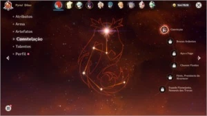 AR 25 DILUC COM UMA CONSTELAÇÃO + ARMAS 5* E OUTROS 4* - Genshin Impact