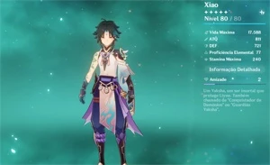 CONTA GENSHIN IMPACT KAZUHA, HUTAO, XIAO E OUTROS 5* (AR55)