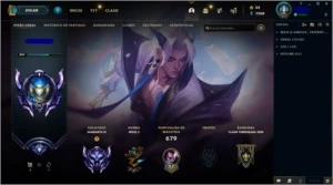 Diamante 4 - 396 skins - League of Legends LOL