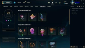 Diamante 4 - 396 skins - League of Legends LOL
