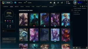 Diamante 4 - 396 skins - League of Legends LOL