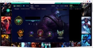 Platina 5 + 22 Campeões - League of Legends LOL