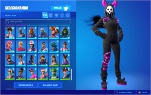 Conta Fortnite, 142 skins da temporada 1 com salve o mundo