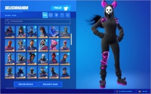 Conta Fortnite, 142 skins da temporada 1 com salve o mundo