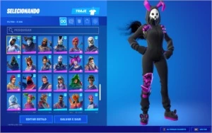 Conta Fortnite, 142 skins da temporada 1 com salve o mundo
