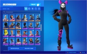 Conta Fortnite, 142 skins da temporada 1 com salve o mundo