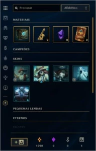Conta platina 4 65%wr sem email verificado - League of Legends LOL