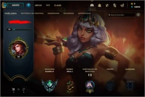 Conta platina 4 65%wr sem email verificado - League of Legends LOL
