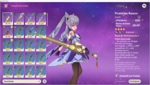 Genshim impact, Keqinq + Klee + Qiqi + Albedo - Genshin Impact