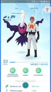 CONTA DE POKÉMON GO