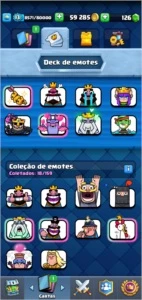 Conta Clash Royale 102 Cards, Rei Nv 13.