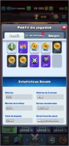 Conta Clash Royale 102 Cards, Rei Nv 13.