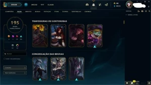 Conta Smurf com +195 Skins - League of Legends LOL