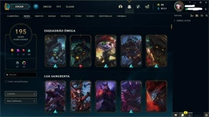 Conta Smurf com +195 Skins - League of Legends LOL