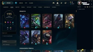 Conta Smurf com +195 Skins - League of Legends LOL