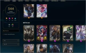 Conta com skins e diversos - League of Legends LOL