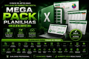 Mega pack 15Mil planilhas