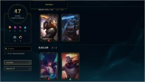 conta lol lv 314 132 campeões 47 skins - League of Legends