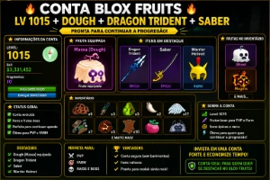 🔥 Conta Roblox Blox Fruits Lvl 1015🔥