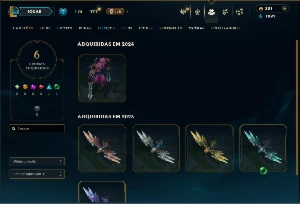 Platina 4 com 150 Champs e 46 Skins ( JG / MID ) - League of Legends LOL